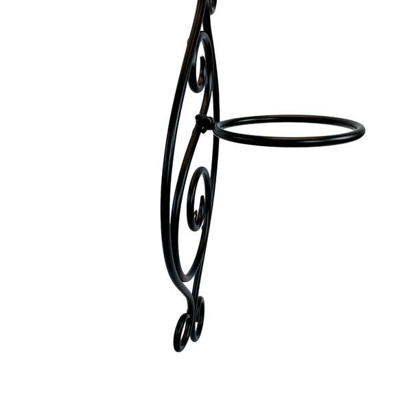 Partylite Slim Hurricane Sconce P8905 14" Black Metal Sconce Candle Holder Wall - Picture 4 of 4